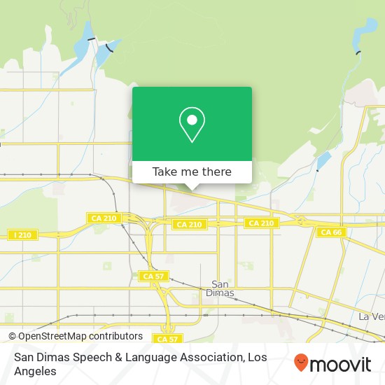 Mapa de San Dimas Speech & Language Association