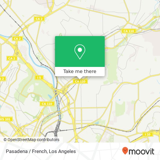 Mapa de Pasadena / French