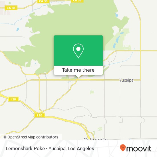 Mapa de Lemonshark Poke - Yucaipa