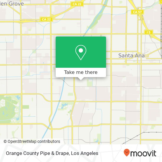 Orange County Pipe & Drape map