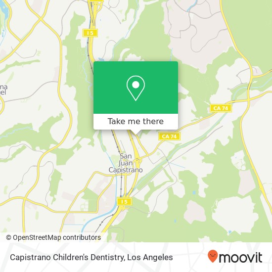 Capistrano Children's Dentistry map