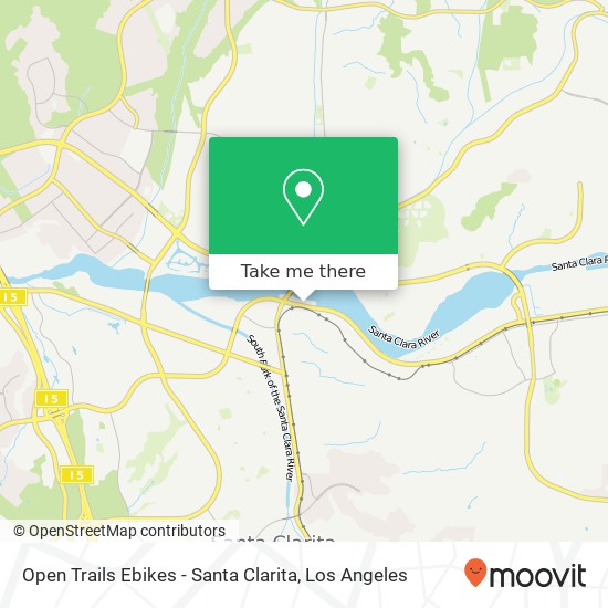 Open Trails Ebikes - Santa Clarita map