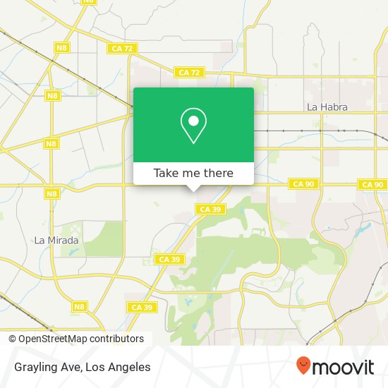 Grayling Ave map