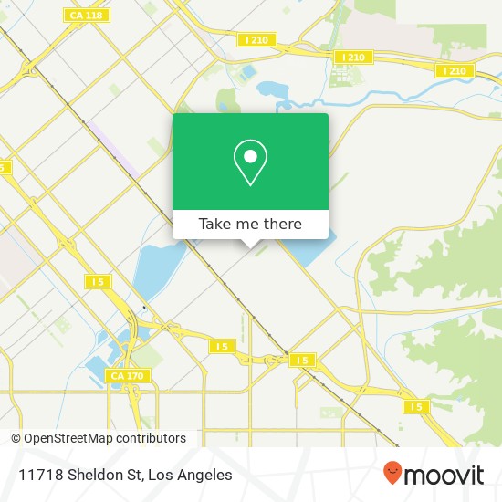 11718 Sheldon St map