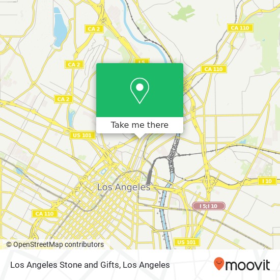 Los Angeles Stone and Gifts map