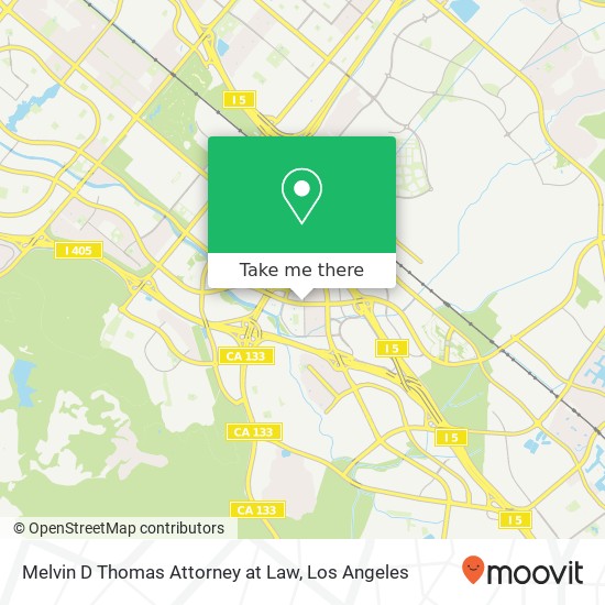 Melvin D Thomas Attorney at Law map