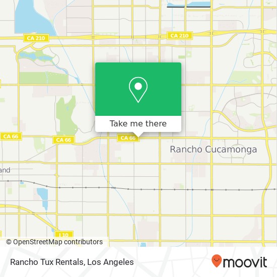 Rancho Tux Rentals map