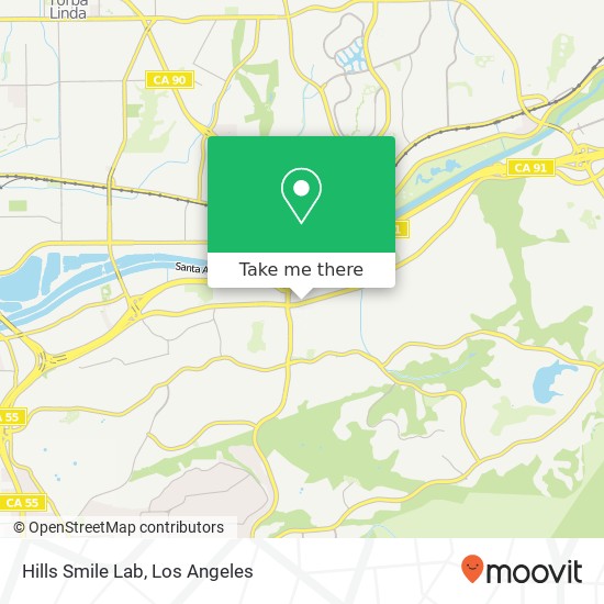 Hills Smile Lab map