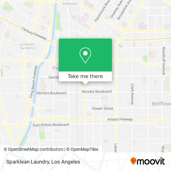 Sparklean Laundry map