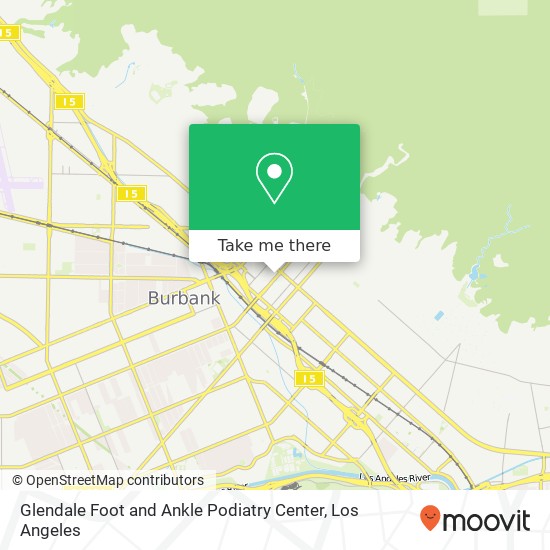 Glendale Foot and Ankle Podiatry Center map