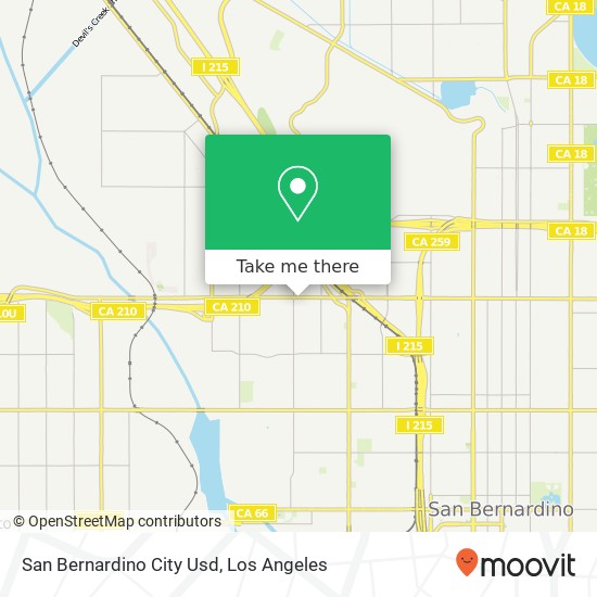 San Bernardino City Usd map