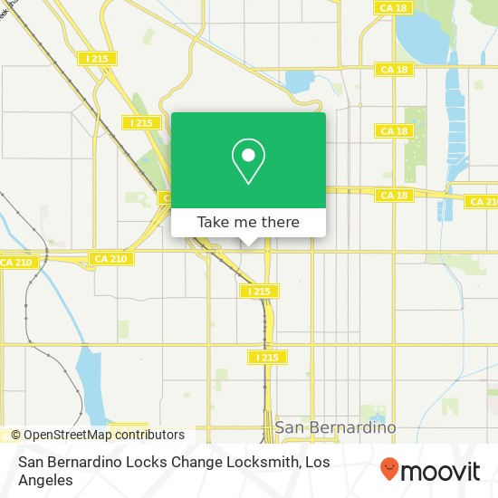 Mapa de San Bernardino Locks Change Locksmith