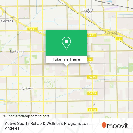 Mapa de Active Sports Rehab & Wellness Program