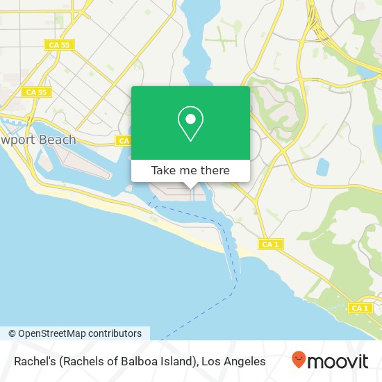 Rachel's (Rachels of Balboa Island) map