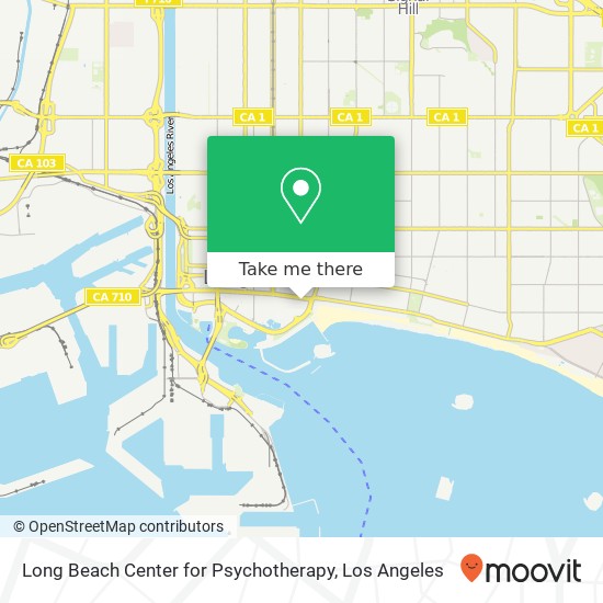 Long Beach Center for Psychotherapy map