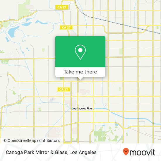 Canoga Park Mirror & Glass map