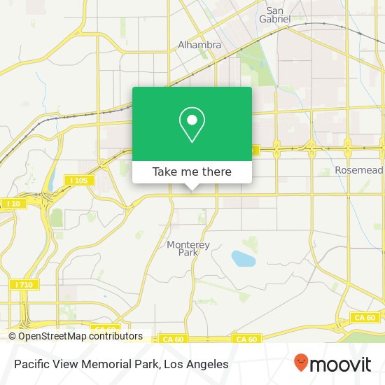 Pacific View Memorial Park map