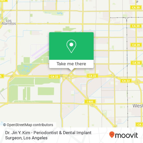 Dr. Jin Y. Kim - Periodontist & Dental Implant Surgeon map