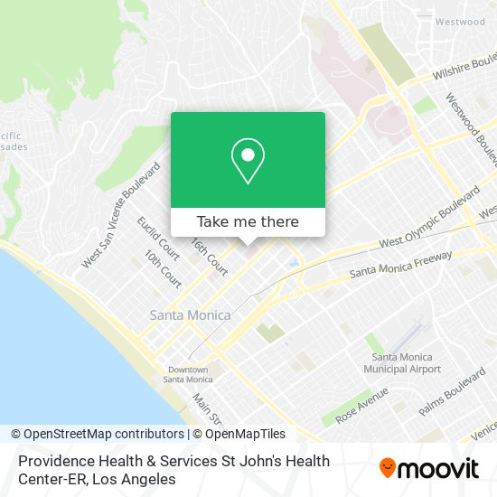 Mapa de Providence Health & Services St John's Health Center-ER