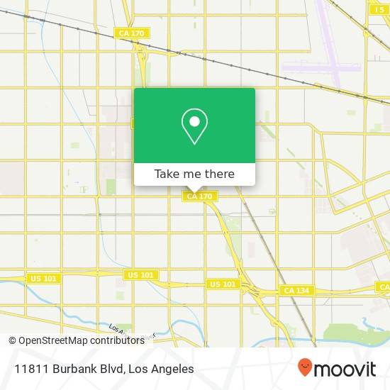 11811 Burbank Blvd map