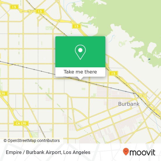 Empire / Burbank Airport map