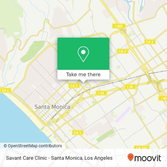 Savant Care Clinic - Santa Monica map