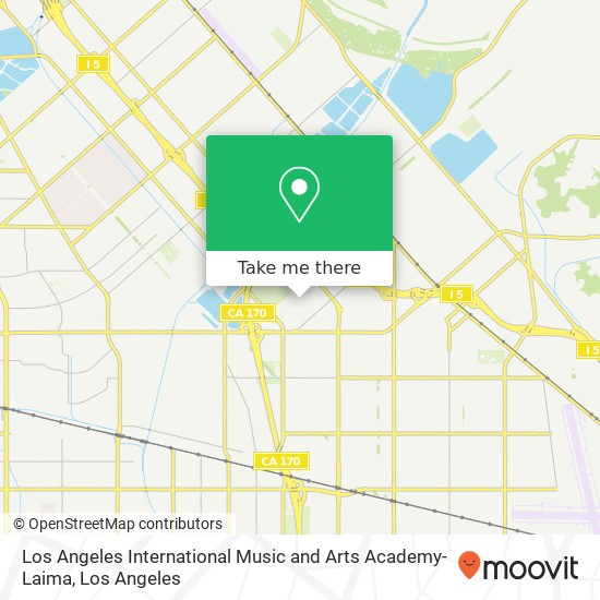 Mapa de Los Angeles International Music and Arts Academy- Laima