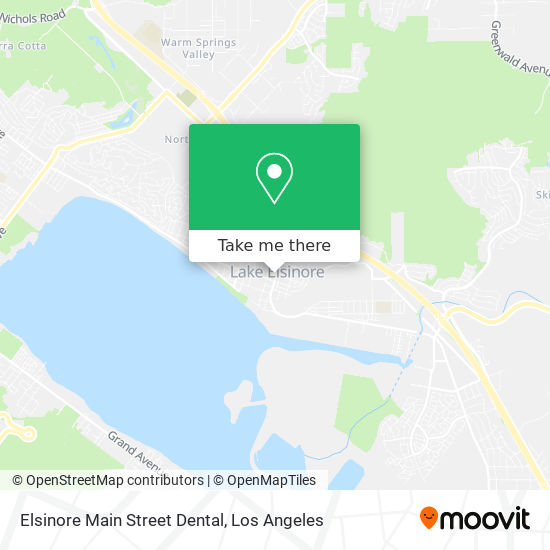 Elsinore Main Street Dental map