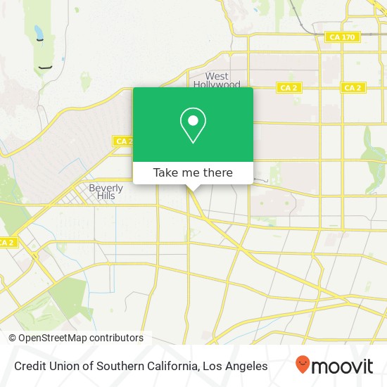 Credit Union of Southern California map