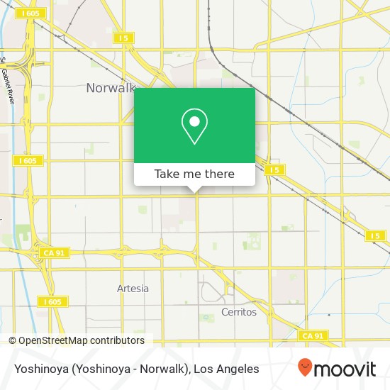 Yoshinoya (Yoshinoya - Norwalk) map