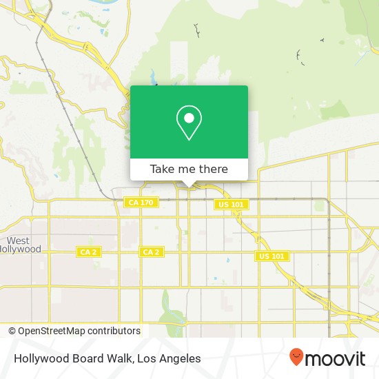 Hollywood Board Walk map