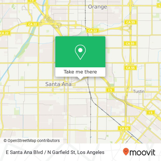 E Santa Ana Blvd / N Garfield St map