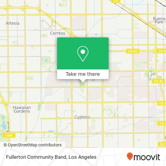 Fullerton Community Band map