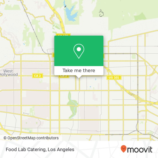 Food Lab Catering map