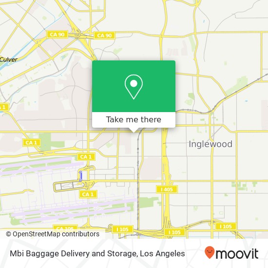 Mapa de Mbi Baggage Delivery and Storage