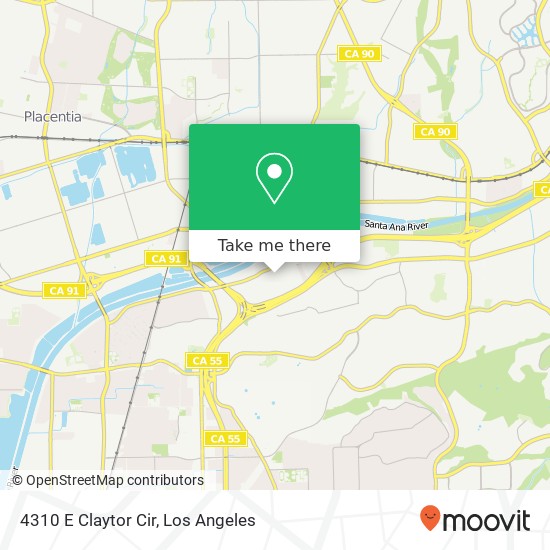 Mapa de 4310 E Claytor Cir