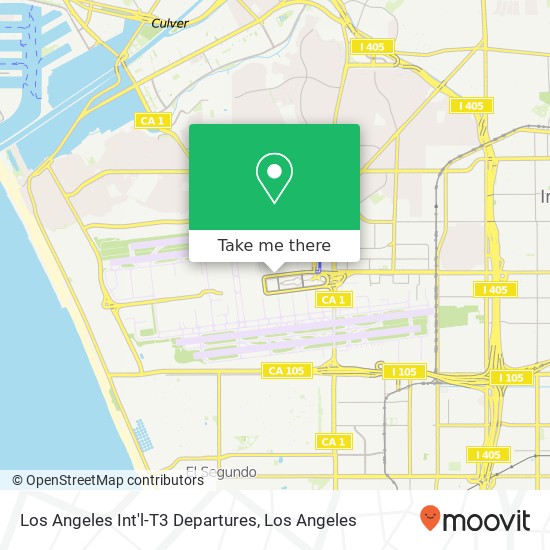 Mapa de Los Angeles Int'l-T3 Departures