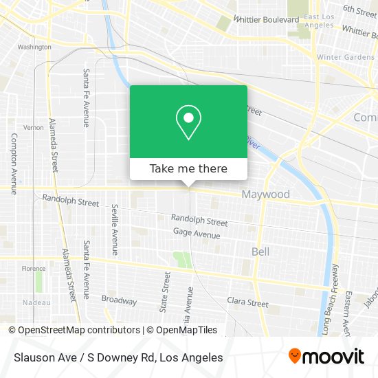 Slauson Ave / S Downey Rd map