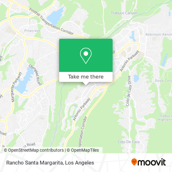 Rancho Santa Margarita map