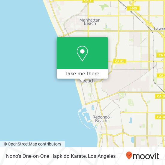 Nono's One-on-One Hapkido Karate map