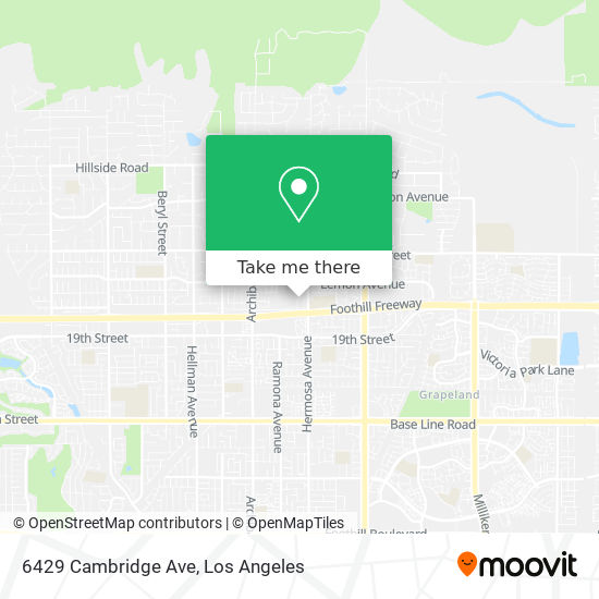 Mapa de 6429 Cambridge Ave