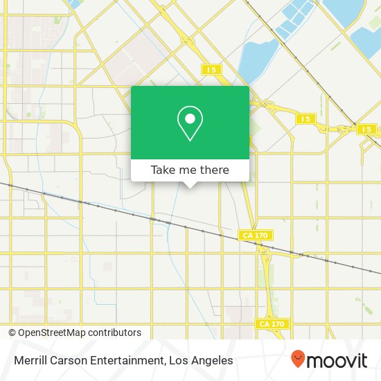 Merrill Carson Entertainment map