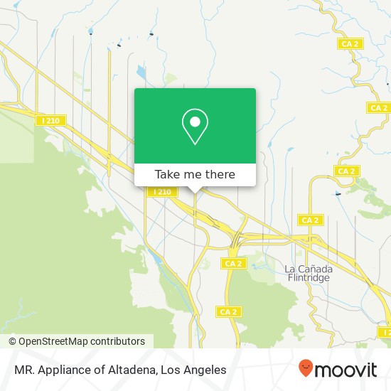 MR. Appliance of Altadena map