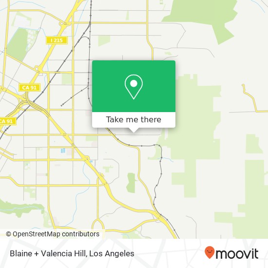 Mapa de Blaine + Valencia Hill