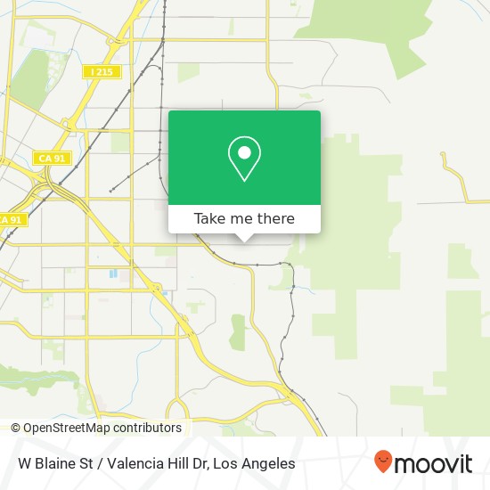 W Blaine St / Valencia Hill Dr map