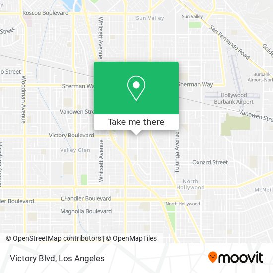 Victory Blvd map