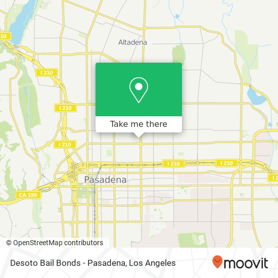 Mapa de Desoto Bail Bonds - Pasadena