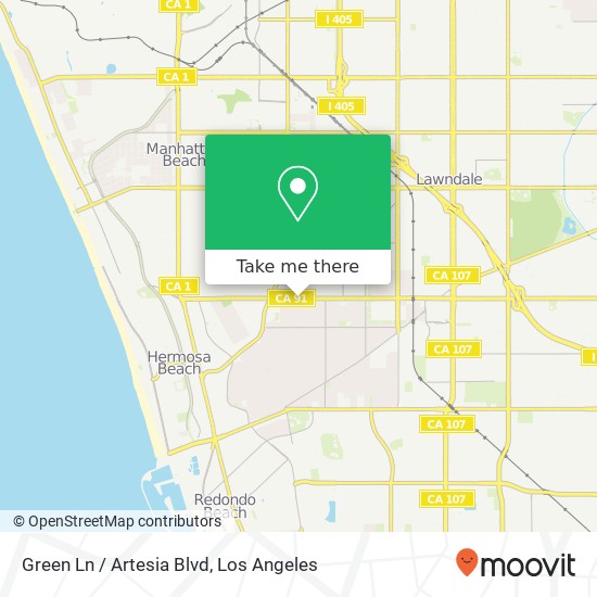 Green Ln / Artesia Blvd map