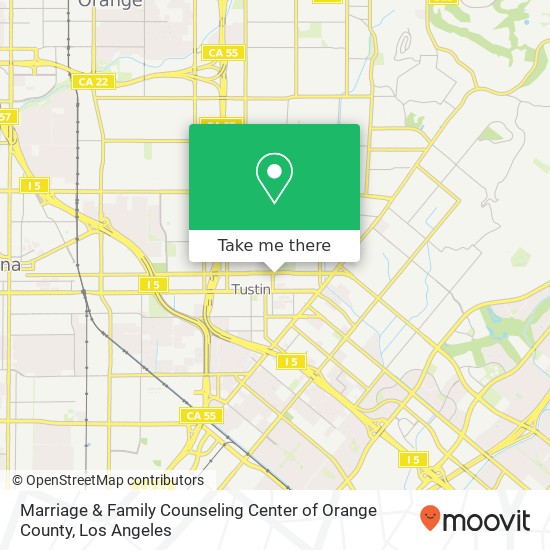 Marriage & Family Counseling Center of Orange County map