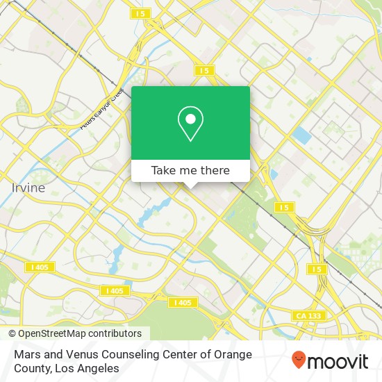 Mars and Venus Counseling Center of Orange County map